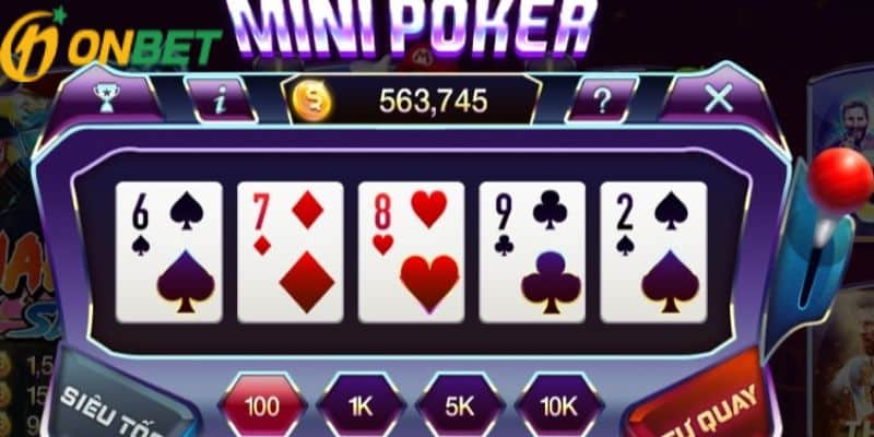 Luật chơi Mini Poker